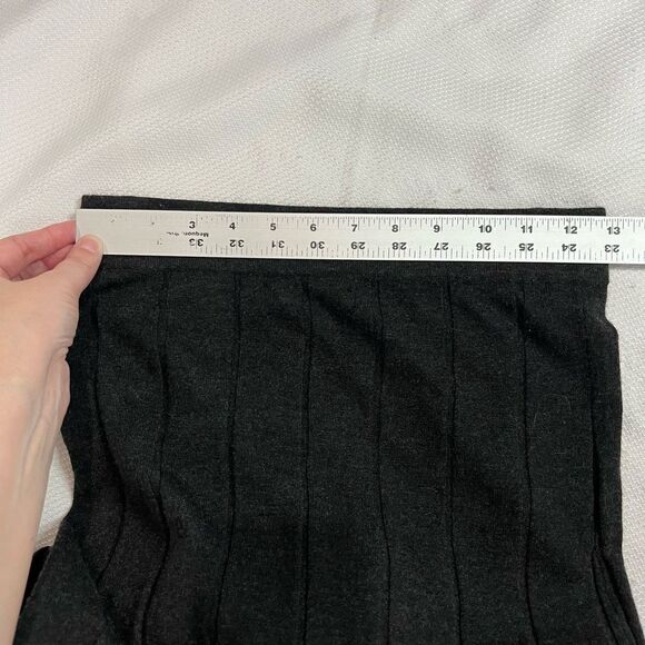 Mng Dark Gray Ribbed Midi Skirt - Picture 9 of 9